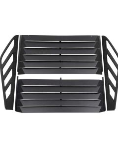 Camaro Louvers, Rear Window, Aluminum, With Brake Light, 1982-1992