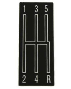 Plate,Shifter 5 Speed,68-69