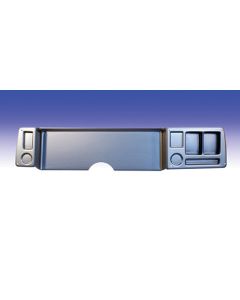 Camaro Dash Panel, Not Drilled, Brushed Aluminum, Blank Panel, 1979-1981
