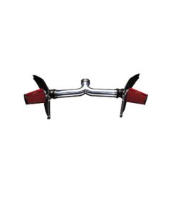 K&N Camaro Air Intake Kit, 4 Inch, Dual Inlet, LSX, Speed Density / In-Boot MAF 1967-1969
