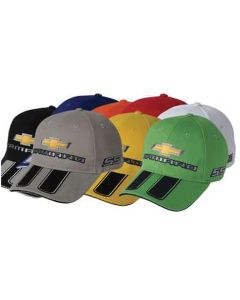 Camaro Cap, Yellow, With Rally Stripes