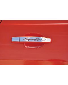 American Car Craft Camaro Door Handle Plates, Polished Stainless Steel, Exterior, "Super Sport" 2010-2013