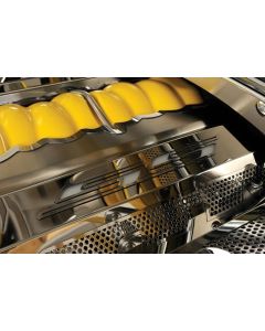 American Car Craft Camaro SS Fuel Rail Covers, Polished Stainless Steel, "SS Style", Perforated 2010-2013