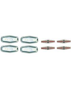 Camaro Emblem and Retainer Set, Seat Back, Deluxe, 1968