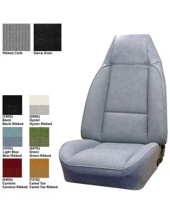 Legendary Auto Interiors, Front Bucket Seat Covers, Deluxe Cloth Style, Show Correct| 304965 Camaro 1979
