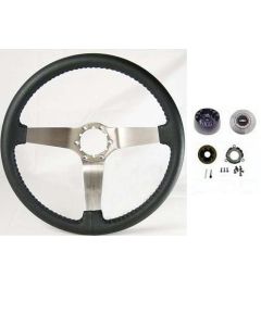 Wheel,Steering,Blk, W/Brsh,1967-1968