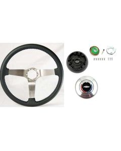 Wheel,Steering,Blk, W/Brsh,Non Tilt,1969-1989