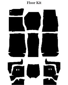 Camaro Insulation, QuietRide, AcoustiShield, Floor Kit, Coupe, T-Top, 1975-1981