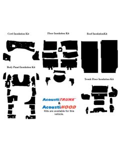 Camaro Insulation, QuietRide, AcoustiShield, Complete Kit, Coupe, 1982-1992
