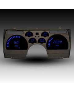Camaro Blue, LED Digital Replacement Gauge Cluster, 1991-1992