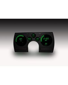 Camaro Green, LED Digital Replacement Gauge Cluster, 1982-1990