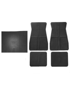 Original Style Rubber Floor Mats With GM Logo 1973-1981