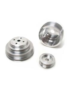 GM 305/350 F-Body Camaro BBK 3-Pc Underdrive Aluminum Pulley Kit, 1985-1987
