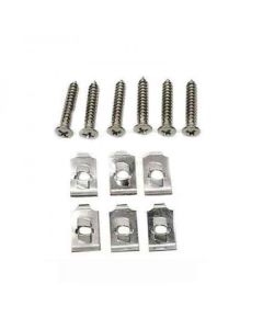 Camaro Headlight Bezel Mounting U Nut And Screw Kit For Cars With Standard, Non Rally Sport Trim, 1969