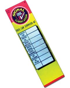 Camaro Signal Door Jamb Mileage Tag, 1967-1981