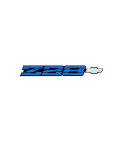 Camaro Z28 Rear Panel Emblem, Blue Metallic, 1986-1987