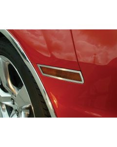 American Car Craft Camaro Side Marker Trim Set, Brushed Stainless Steel 2010-2013