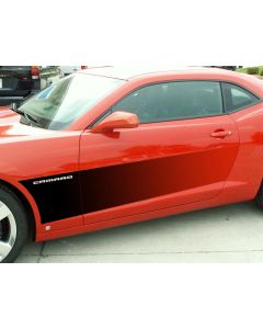 American Camaro Car Craft, Side Graphics Set, Fade Black 2010-2013