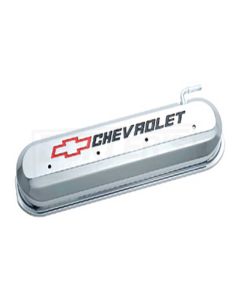 Camaro LS V8 Valve Cover Chrome With Recessed Red And Black Emblems