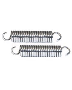 Camaro Polished Stainless Steel Hood Hinge Springs, Stock  Hood, 1970-1975