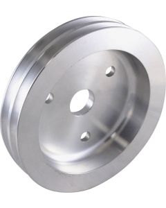 Chevy Small Block Aluminum Crankshaft Pulley, Small Water Pump, 2 Groove