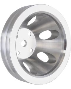 Chevy Small Block Aluminum Water Pump Pulley, Long Water Pump, 2 Groove