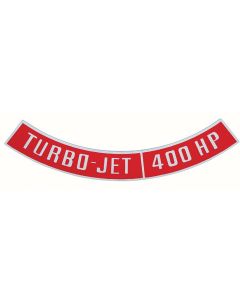 Air Cleaner Emblem, Turbo Jet 400 HP