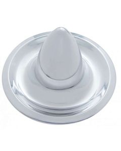 Chevy Rally Wheel Center Cap, Long Bullet Style, Stainless Steel