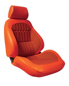 1969 Camaro Touring II Front Bucket Seats, Houndstooth, Deluxe Interior