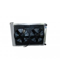 Camaro Radiator Module 2 Pass BBC Engine With Spal Dual 11" Fans 1967-1969