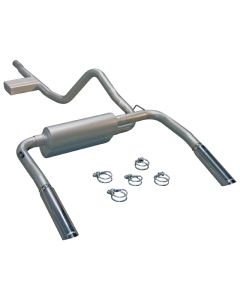 Camaro Flowmaster American Thunder Dual Exhaust, Cat Back System, Aluminized Steel. 3.8L, 1998-2002