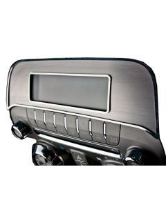 American Car Craft Camaro Radio Trim Plate Brushed & Polished Factory Radio 2010-2015