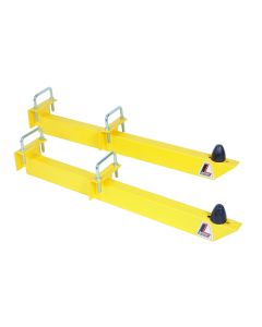 Nova  Universal Traction Bar, Yellow Powder Coat, 1967-1981