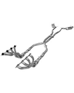 Camaro 1-7/8" x 3" Headers, 3" X-Pipes, With Cats And Tips, Off Road Use Only, V8, 2010-2015