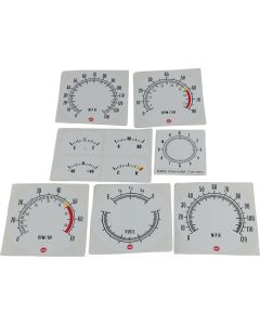 Chevrolet® Camaro White Face Gauges Overlay, 1969