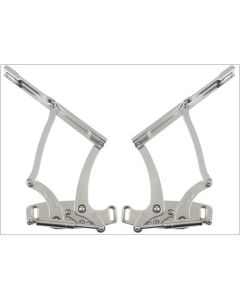 1967-169  Camaro - Billet Aluminum Hood Hinges, Polished, Fiberglass Hood


