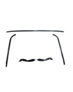 Windshield Moldings, Black, 70-81