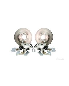 Camaro- Rear Disc Brake Conversion Kit, For Cars With Staggered Shocks And C-Clip Rear End, Drilled And Slotted Rotors, 1970-1977
