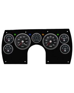 Gen lll Camaro - New Vintage USA Performance Series, 6 Gauge Package, Black Dial, 1982-1989 - Programmable Speedometer
