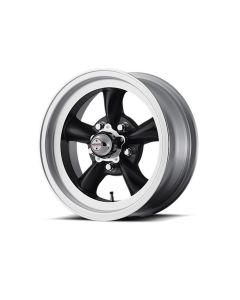 American Racing Torq-Thrust D Black W/ Machine Lip, 15X4.5
