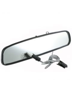 Corvette 10" Inside Rear View Mirror w/MAP Light, Black Back 1974-1976