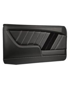 Camaro, Sport, Molded Door Panels-Blk/Blk/Wh  Pair 1968


