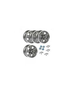 1967-1981 Camaro - 17 X 8 One Piece Aluminum 5 Spoke Wheel Kit