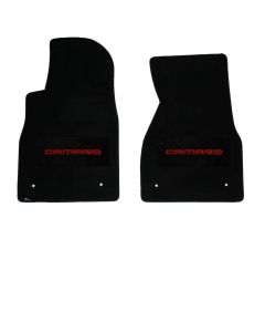 1993-02 Camaro Lloyds Ultimat Black Front  Floor Mats Red Camaro logo