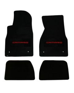 1993-02 Camaro Lloyds Blk Front/Rear Mats Red Camaro Logo