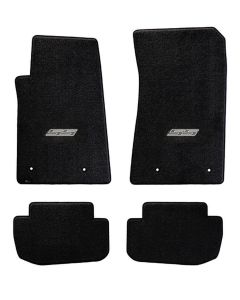 2010-15 Camaro Lloyds Ultimat Ebony Front/Rear Floor Mats Black Camaro SS Logo
