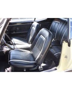 1967 Camaro Deluxe Convertibe Front Buckets Front & Rear Set Red W/Stripe Stripe Back	