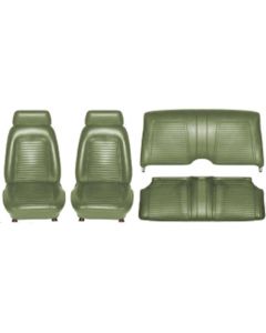 1969 Camaro Deluxe Coupe Front Buckets Front & Rear Set Medium .Green	