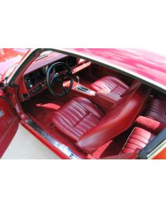 1980-81 Camaro Standard Coupe Vinyl Buckets + Rear = Full ll Set Black	