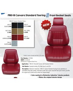  1980-1981Camaro Standard Touring II Front Bucket Seat

